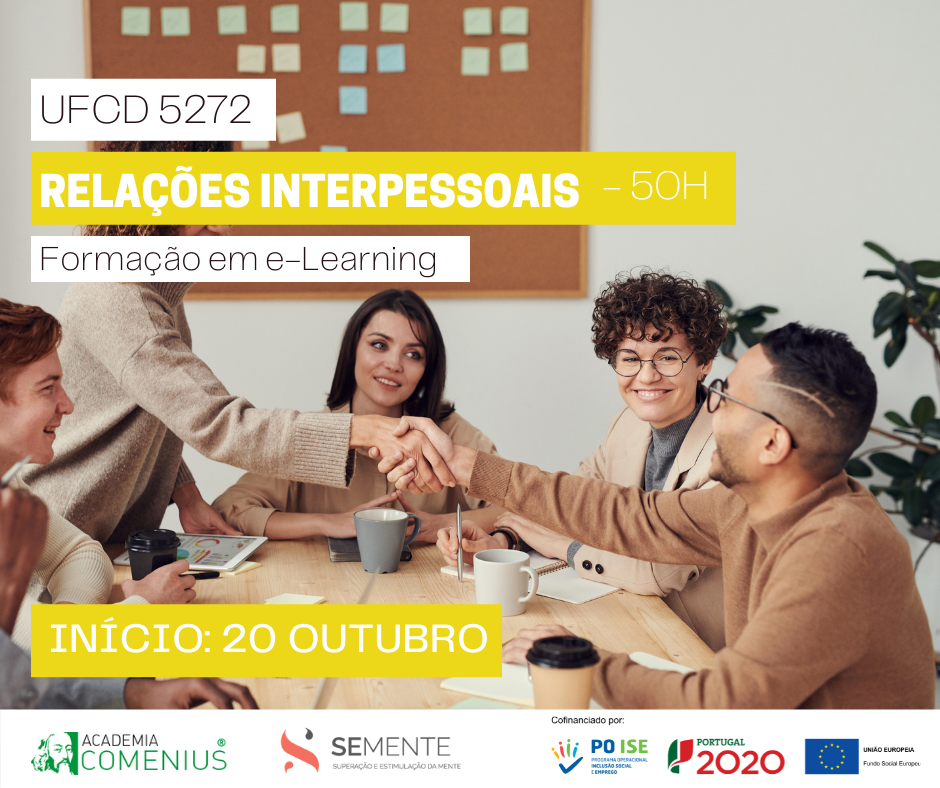 formação financiada e-learning relações interpessoais