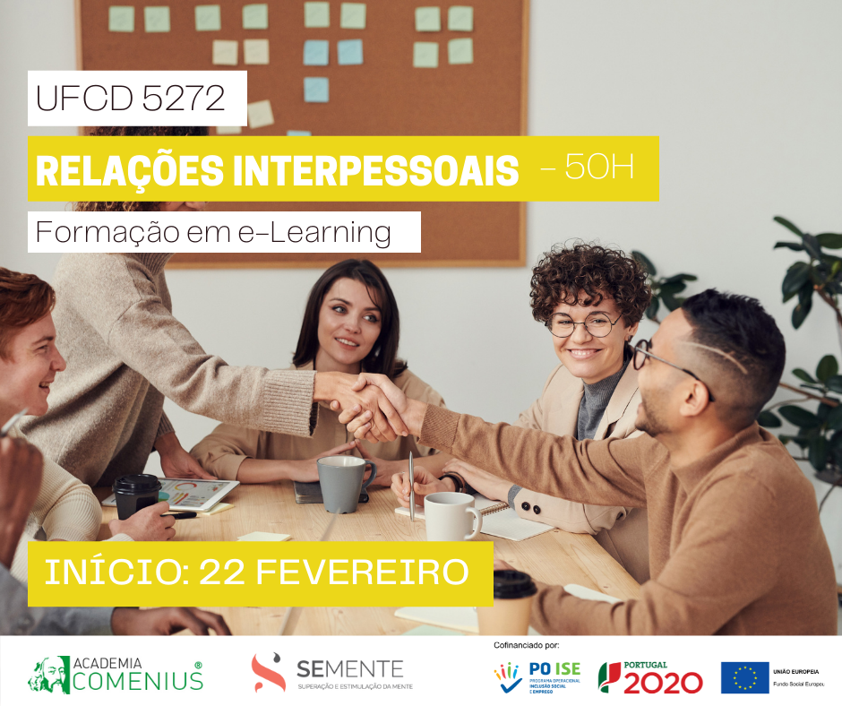 formação financiada e-learning relações interpessoais