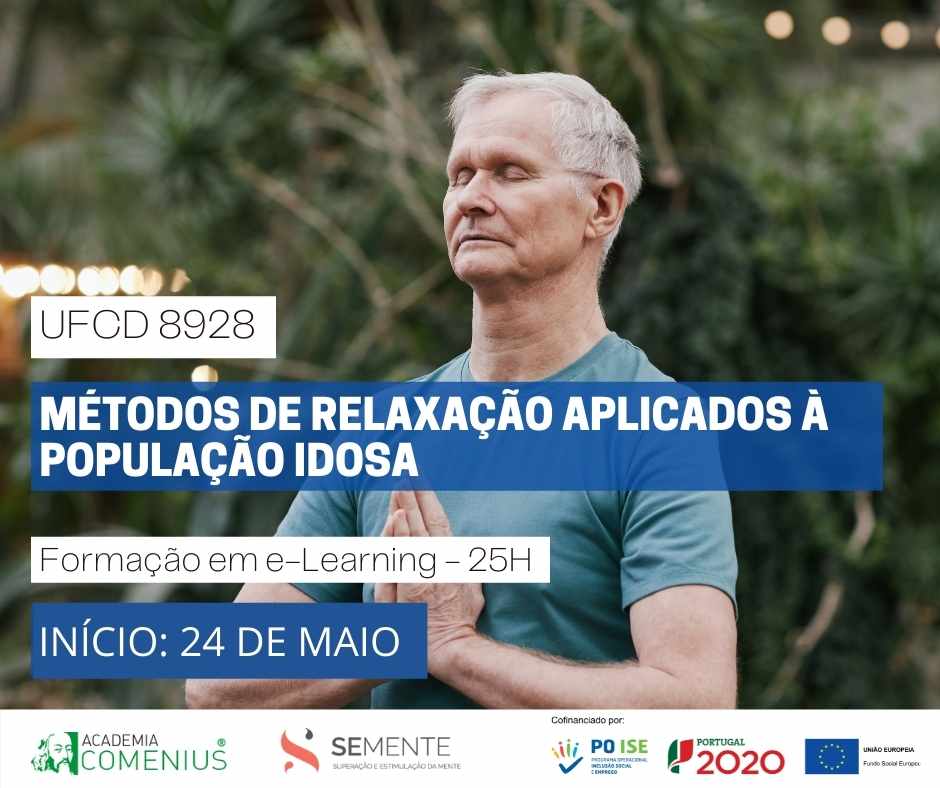 formação financiada e-learning métodos de relaxação aplicados à população idosa